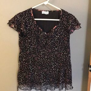 Motherhood blouse with flowers